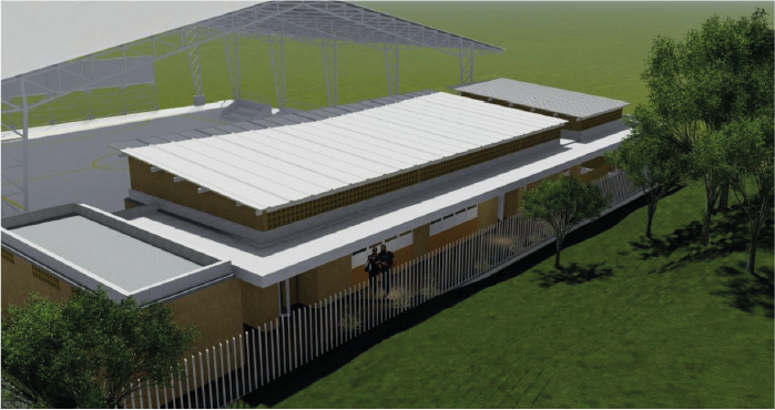 Plano area - Construcción del Centro de Desarrollo Juvenil Sacúdete - Mocoa